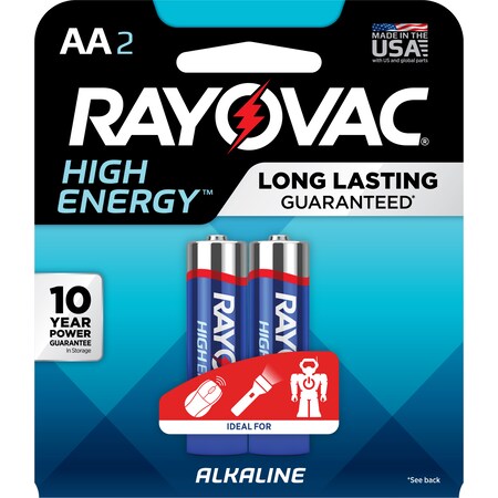 Rayovac Rayovac High Energy 8152K Alkaline Aa Size 2-Pack, Aa 815-2K
